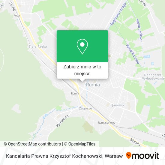 Mapa Kancelaria Prawna Krzysztof Kochanowski