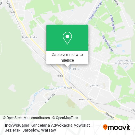 Mapa Indywidualna Kancelaria Adwokacka Adwokat Jezierski Jarosław