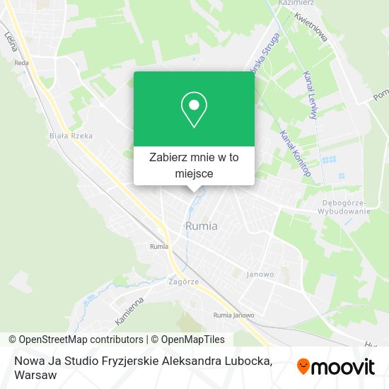 Mapa Nowa Ja Studio Fryzjerskie Aleksandra Lubocka