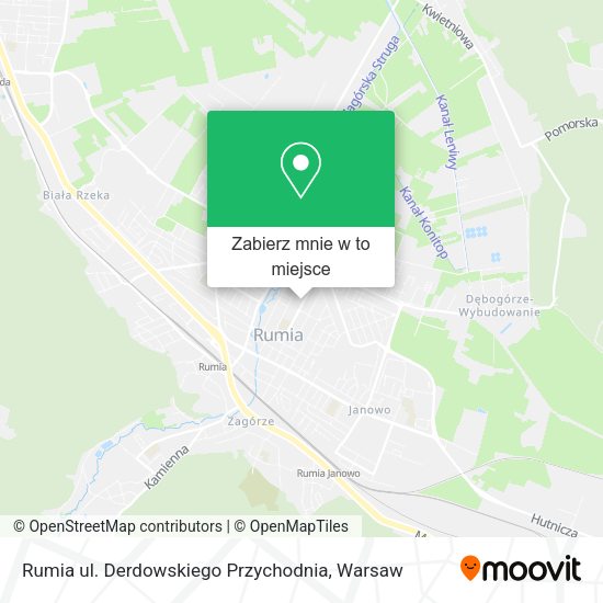 Mapa Rumia ul. Derdowskiego Przychodnia