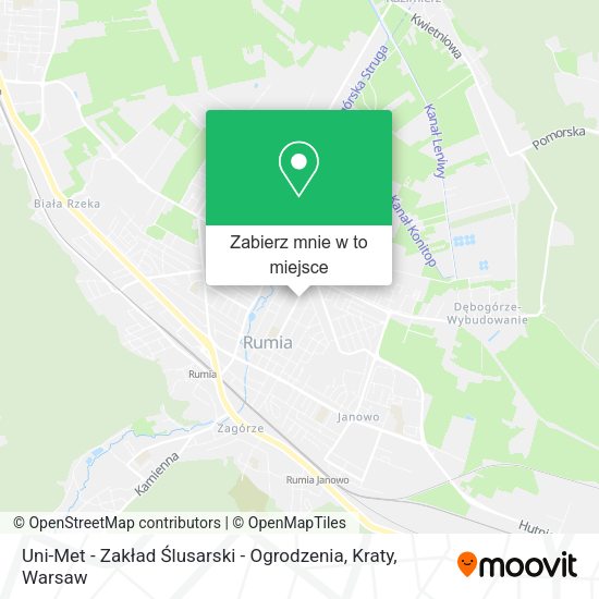 Mapa Uni-Met - Zakład Ślusarski - Ogrodzenia, Kraty