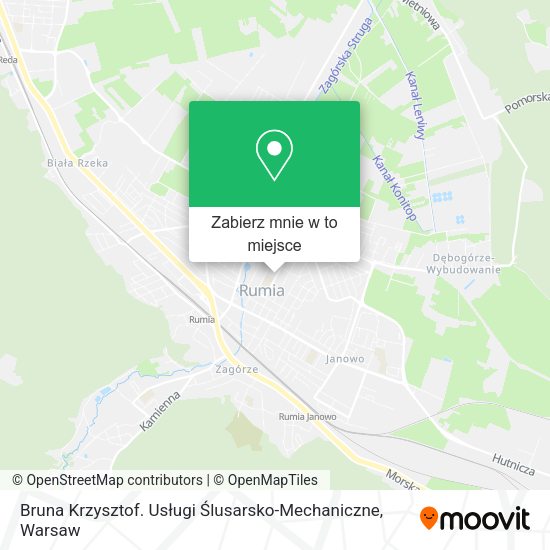 Mapa Bruna Krzysztof. Usługi Ślusarsko-Mechaniczne