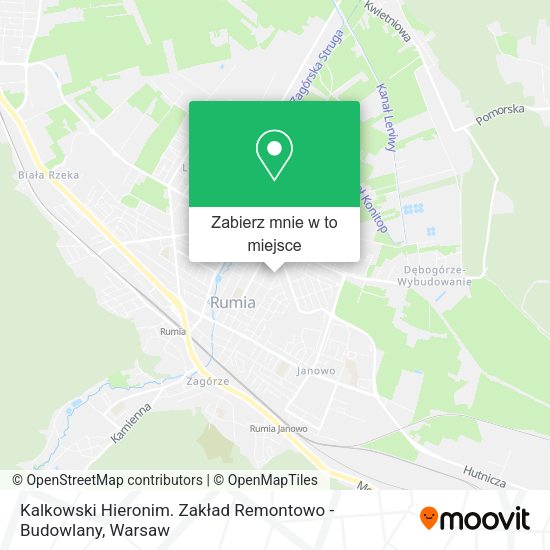 Mapa Kalkowski Hieronim. Zakład Remontowo - Budowlany