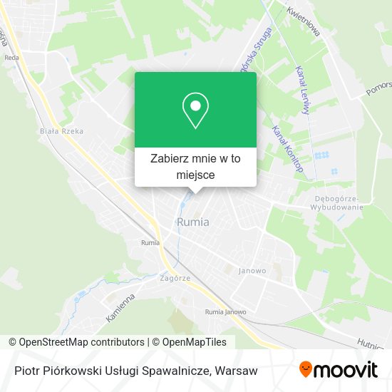 Mapa Piotr Piórkowski Usługi Spawalnicze