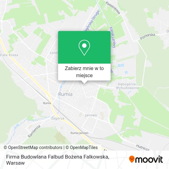 Mapa Firma Budowlana Falbud Bożena Falkowska