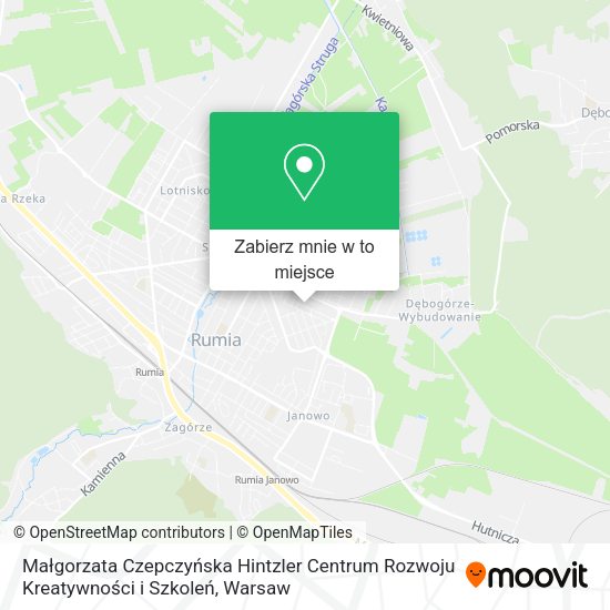 Mapa Małgorzata Czepczyńska Hintzler Centrum Rozwoju Kreatywności i Szkoleń