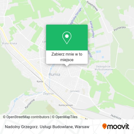 Mapa Nadolny Grzegorz. Usługi Budowlane