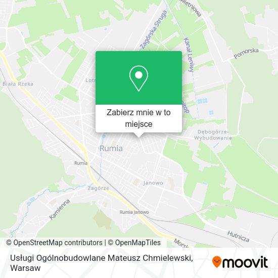 Mapa Usługi Ogólnobudowlane Mateusz Chmielewski