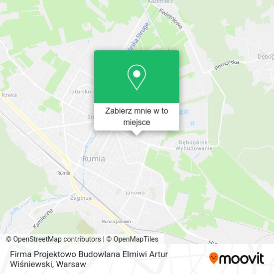 Mapa Firma Projektowo Budowlana Elmiwi Artur Wiśniewski