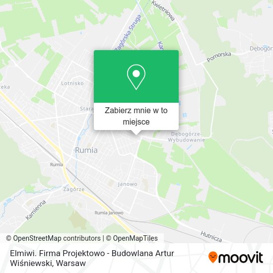 Mapa Elmiwi. Firma Projektowo - Budowlana Artur Wiśniewski