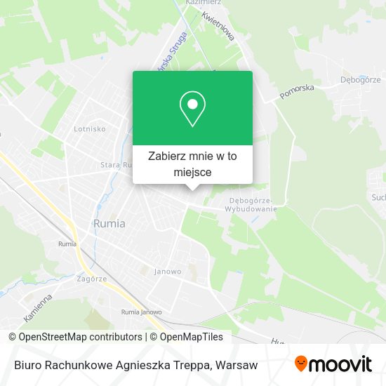 Mapa Biuro Rachunkowe Agnieszka Treppa