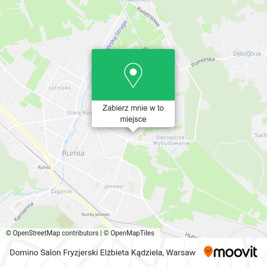 Mapa Domino Salon Fryzjerski Elżbieta Kądziela