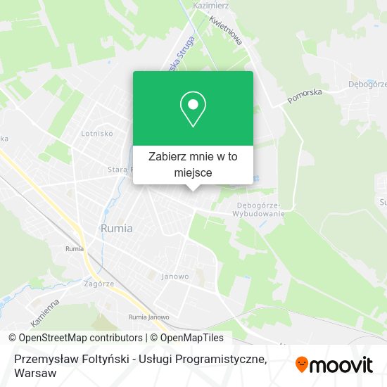 Mapa Przemysław Foltyński - Usługi Programistyczne