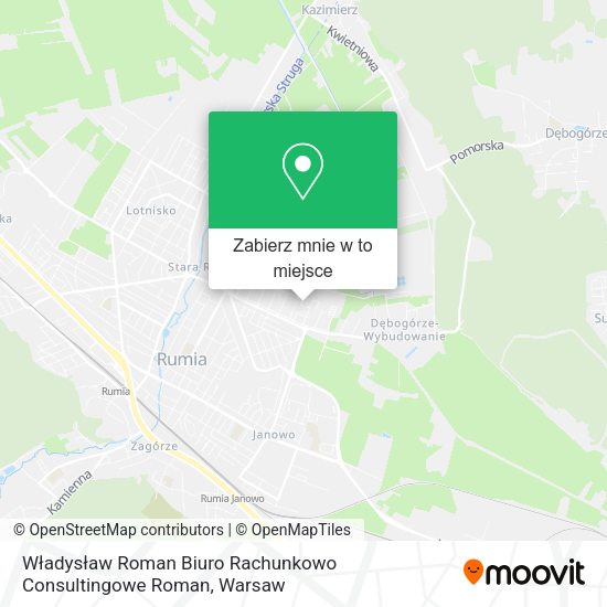 Mapa Władysław Roman Biuro Rachunkowo Consultingowe Roman