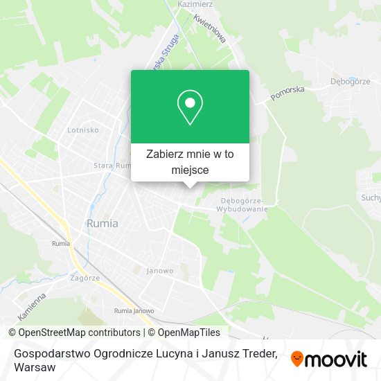 Mapa Gospodarstwo Ogrodnicze Lucyna i Janusz Treder