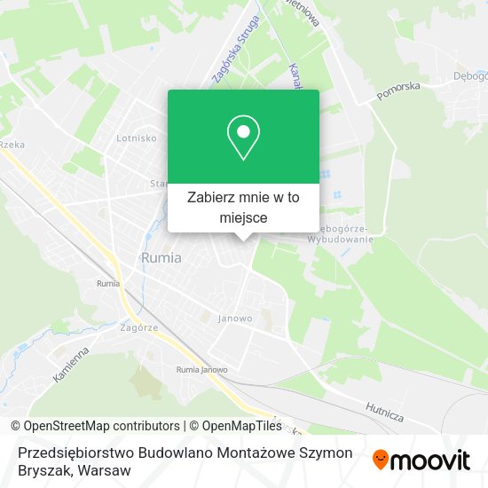 Mapa Przedsiębiorstwo Budowlano Montażowe Szymon Bryszak