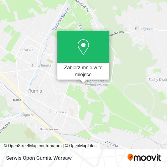 Mapa Serwis Opon Gumiś