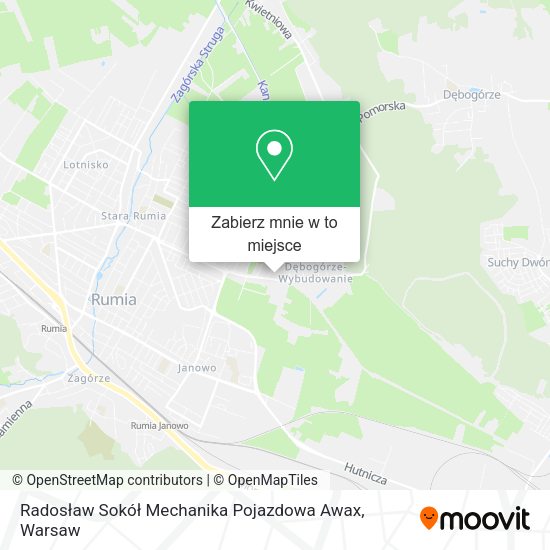 Mapa Radosław Sokół Mechanika Pojazdowa Awax