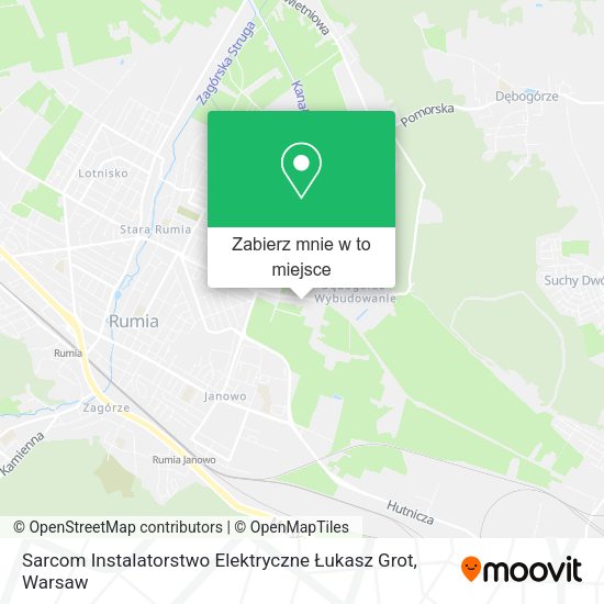 Mapa Sarcom Instalatorstwo Elektryczne Łukasz Grot