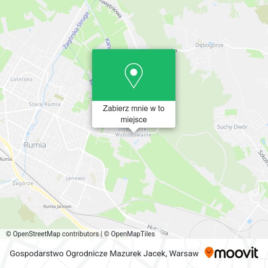 Mapa Gospodarstwo Ogrodnicze Mazurek Jacek