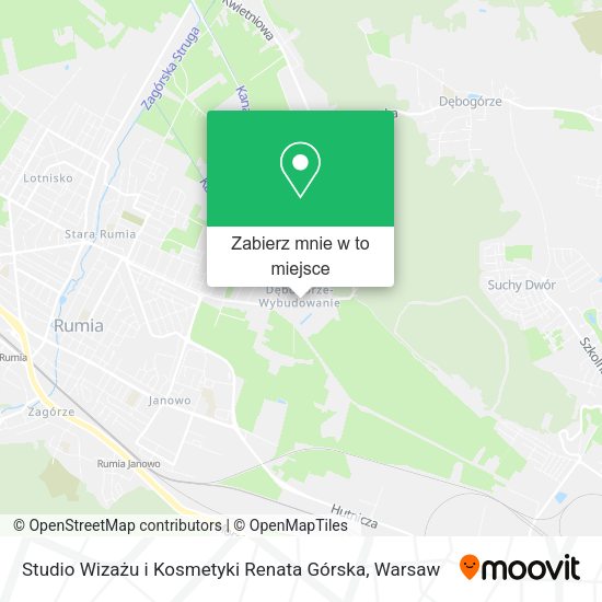 Mapa Studio Wizażu i Kosmetyki Renata Górska