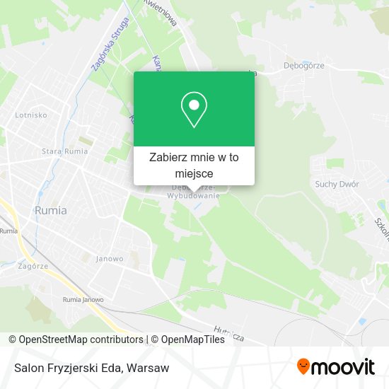 Mapa Salon Fryzjerski Eda