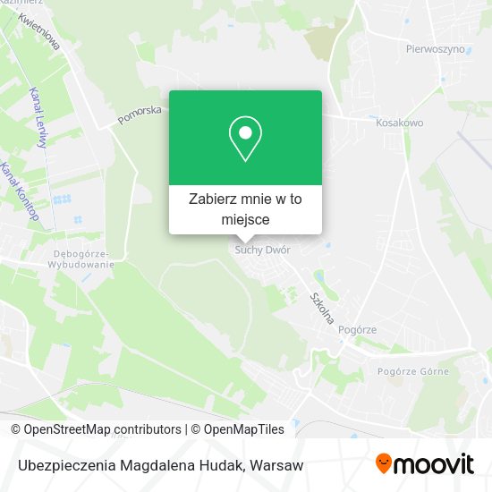 Mapa Ubezpieczenia Magdalena Hudak