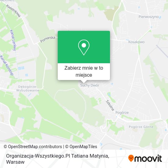 Mapa Organizacja-Wszystkiego.Pl Tatiana Matynia