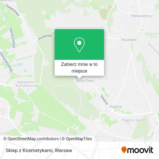 Mapa Sklep z Kosmetykami