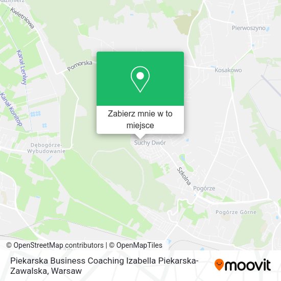 Mapa Piekarska Business Coaching Izabella Piekarska-Zawalska