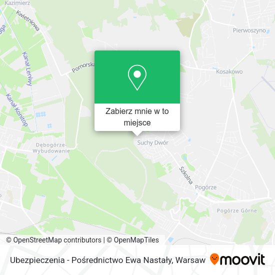 Mapa Ubezpieczenia - Pośrednictwo Ewa Nastały