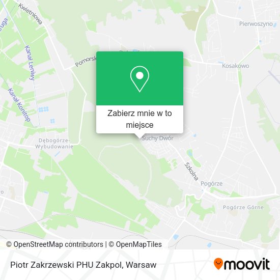 Mapa Piotr Zakrzewski PHU Zakpol