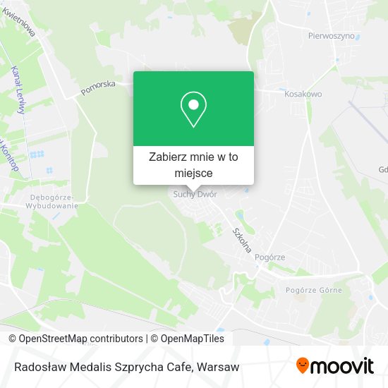 Mapa Radosław Medalis Szprycha Cafe