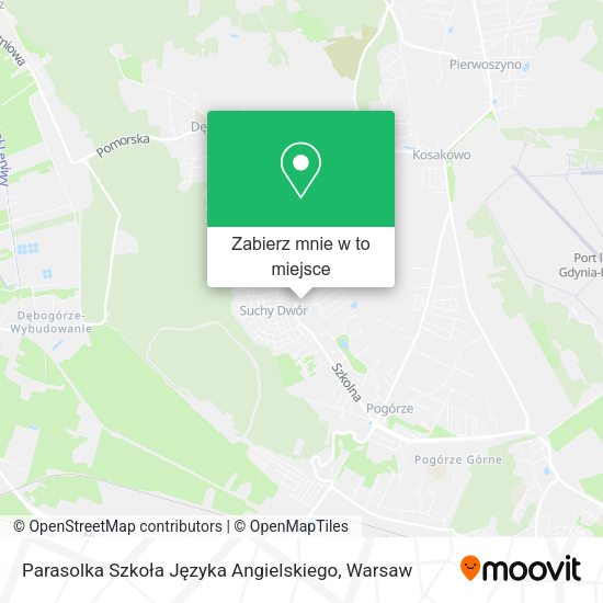 Mapa Parasolka Szkoła Języka Angielskiego