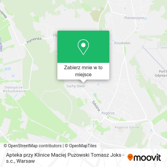 Mapa Apteka przy Klinice Maciej Puzowski Tomasz Joks - s.c.