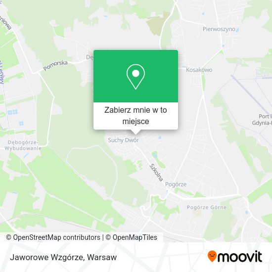 Mapa Jaworowe Wzgórze