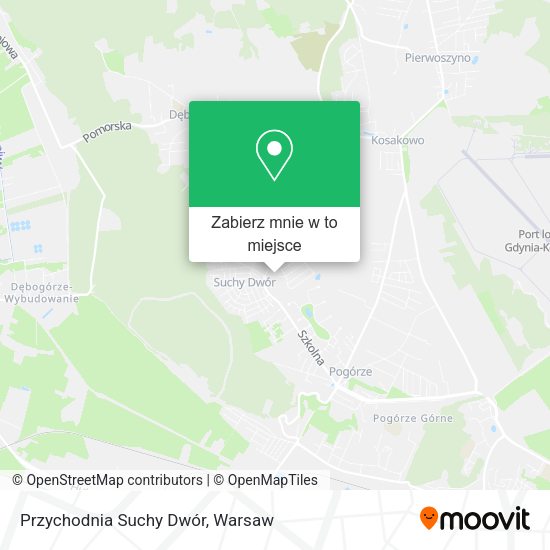 Mapa Przychodnia Suchy Dwór