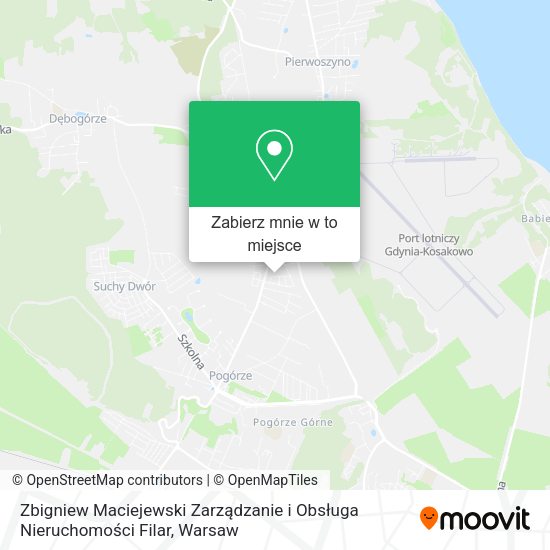 Mapa Zbigniew Maciejewski Zarządzanie i Obsługa Nieruchomości Filar