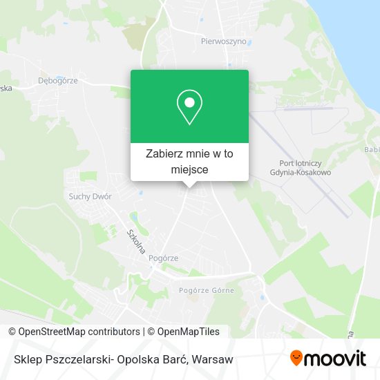 Mapa Sklep Pszczelarski- Opolska Barć