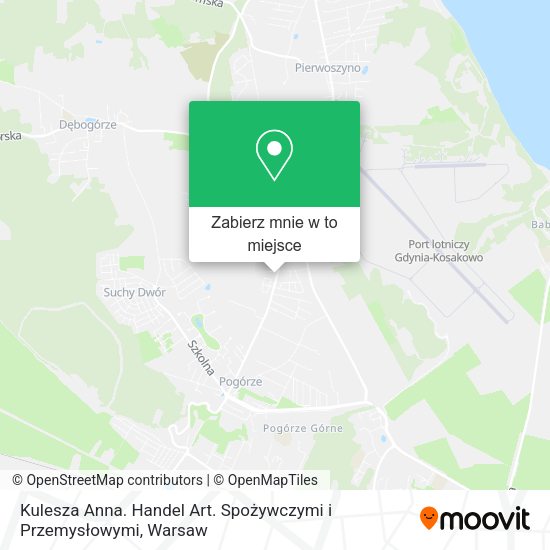 Mapa Kulesza Anna. Handel Art. Spożywczymi i Przemysłowymi