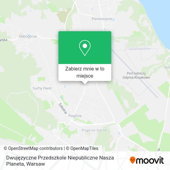 Mapa Dwujęzyczne Przedszkole Niepubliczne Nasza Planeta