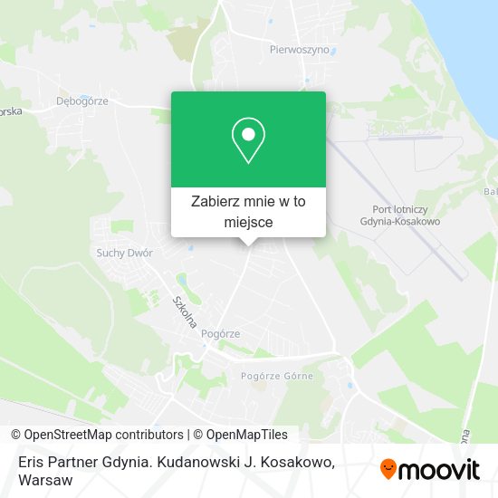 Mapa Eris Partner Gdynia. Kudanowski J. Kosakowo