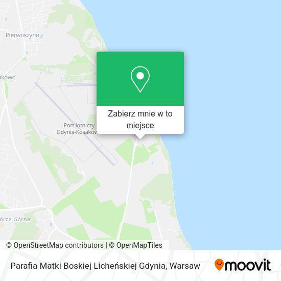 Mapa Parafia Matki Boskiej Licheńskiej Gdynia