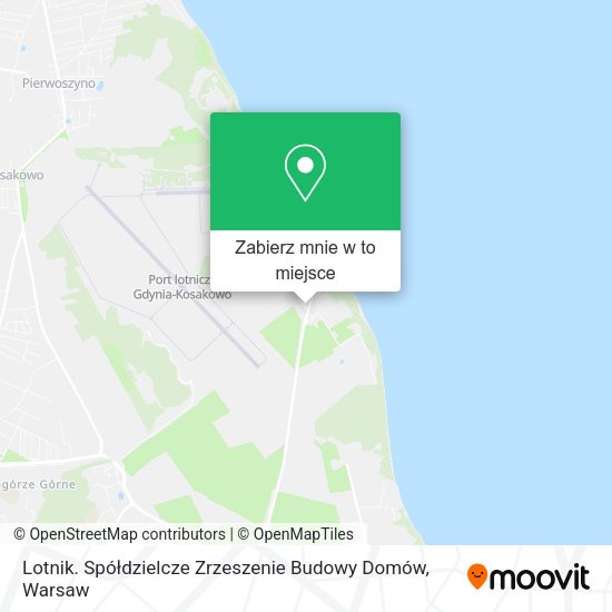 Mapa Lotnik. Spółdzielcze Zrzeszenie Budowy Domów