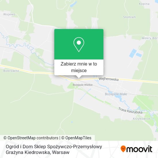 Mapa Ogród i Dom Sklep Spożywczo-Przemysłowy Grażyna Kiedrowska