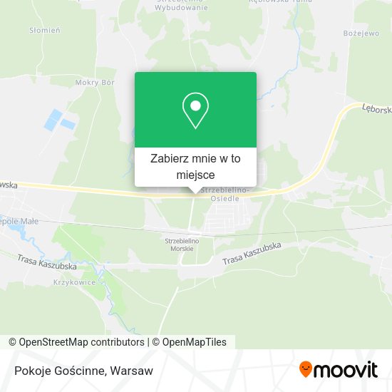 Mapa Pokoje Gościnne