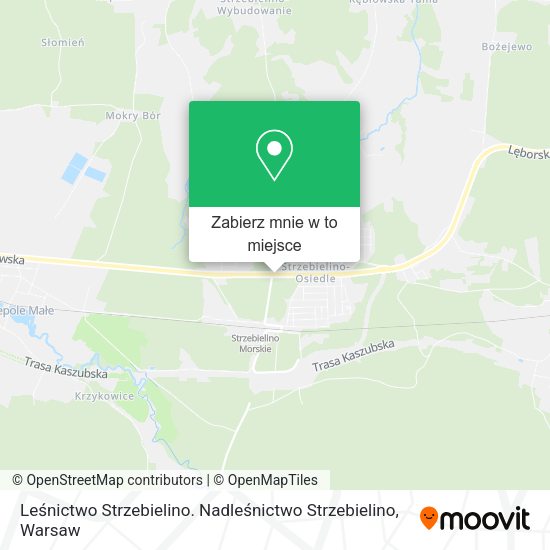 Mapa Leśnictwo Strzebielino. Nadleśnictwo Strzebielino