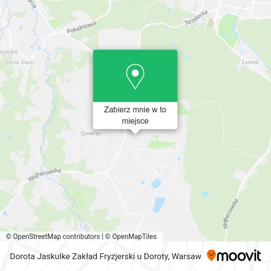 Mapa Dorota Jaskulke Zakład Fryzjerski u Doroty