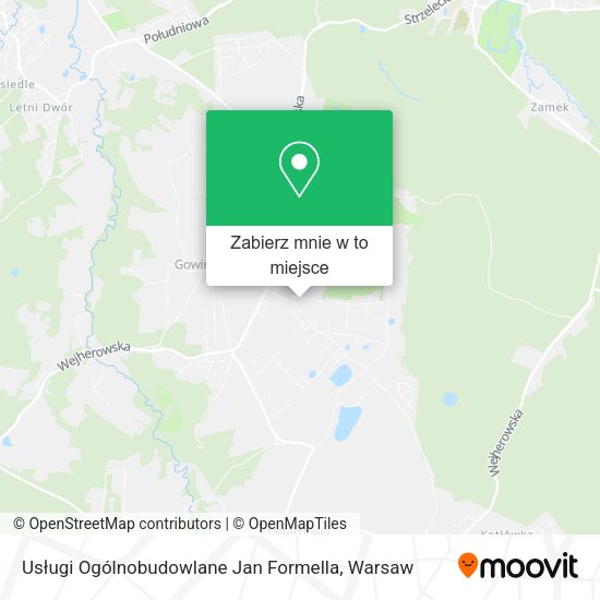 Mapa Usługi Ogólnobudowlane Jan Formella