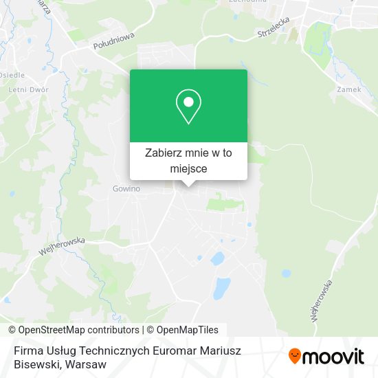 Mapa Firma Usług Technicznych Euromar Mariusz Bisewski